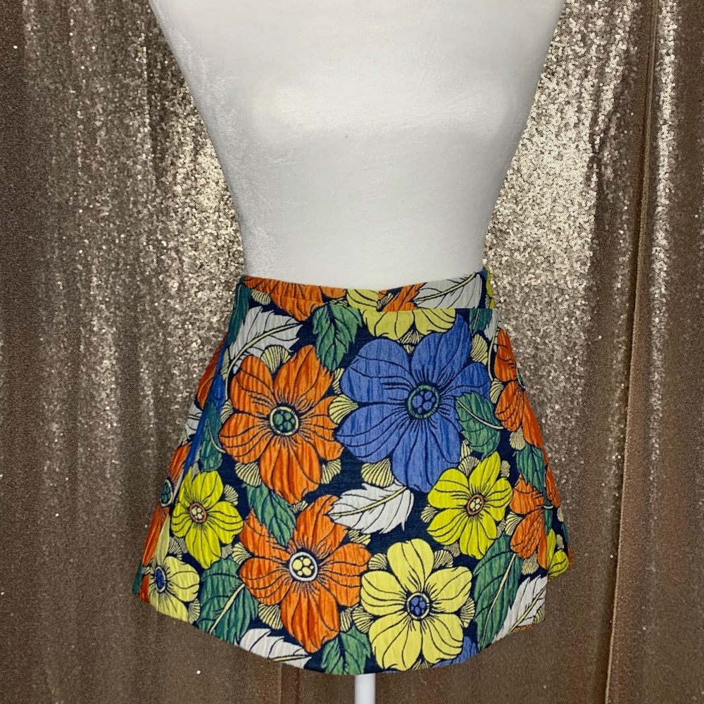 Floral Knit Skort